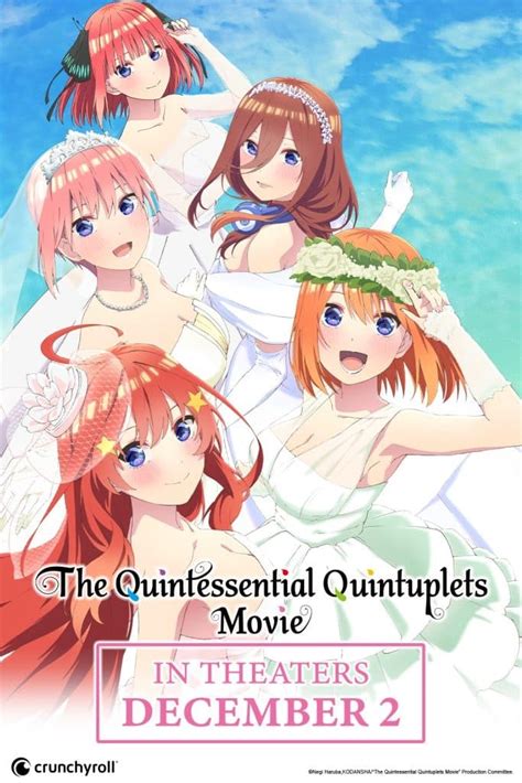 The first season of the anime premiered on January 11, 2019, and concluded on March 29, 2019. . Quintessential quintuplets movie showtimes
